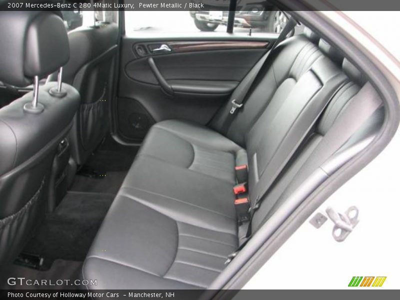 Pewter Metallic / Black 2007 Mercedes-Benz C 280 4Matic Luxury