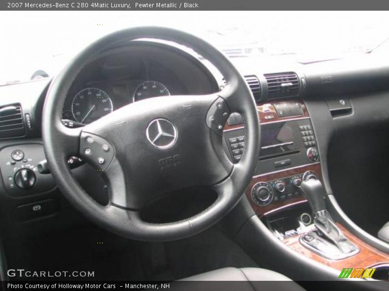 Pewter Metallic / Black 2007 Mercedes-Benz C 280 4Matic Luxury