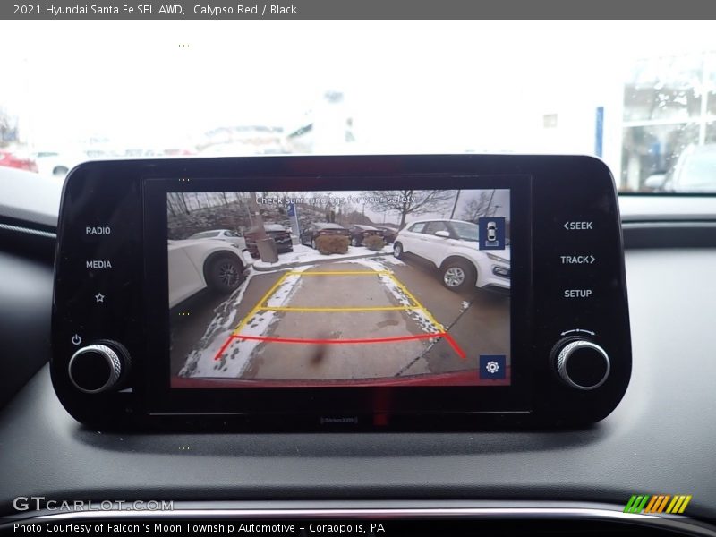 Calypso Red / Black 2021 Hyundai Santa Fe SEL AWD