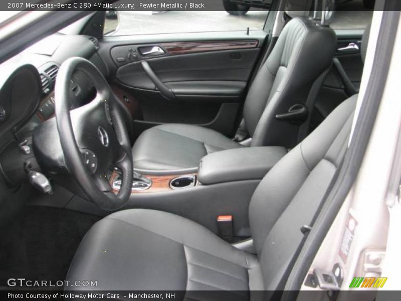 Pewter Metallic / Black 2007 Mercedes-Benz C 280 4Matic Luxury