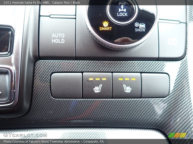 Calypso Red / Black 2021 Hyundai Santa Fe SEL AWD