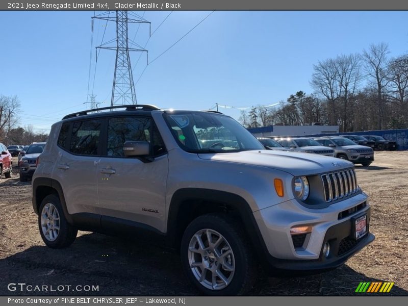 Glacier Metallic / Black 2021 Jeep Renegade Limited 4x4