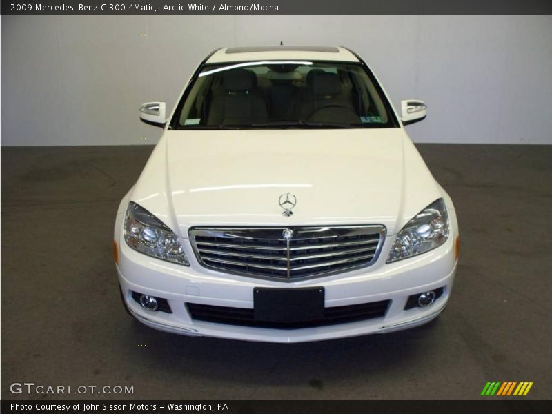 Arctic White / Almond/Mocha 2009 Mercedes-Benz C 300 4Matic