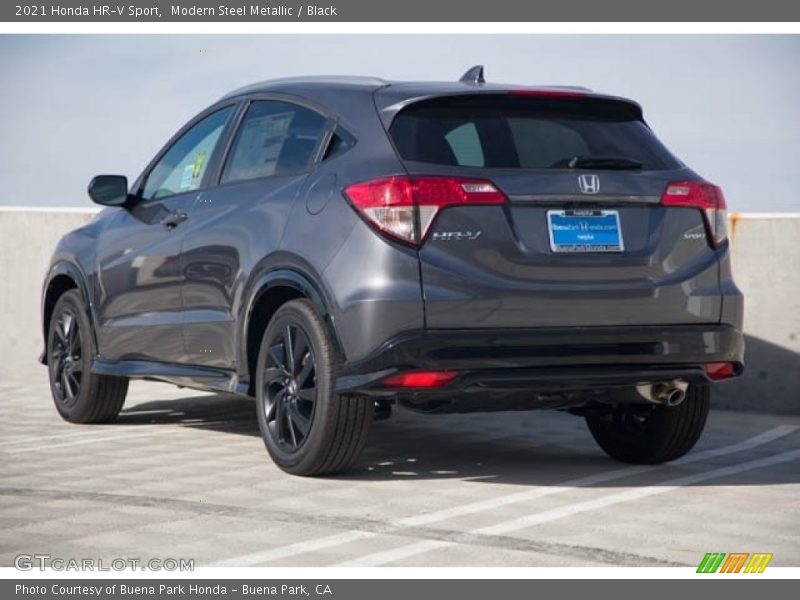 Modern Steel Metallic / Black 2021 Honda HR-V Sport