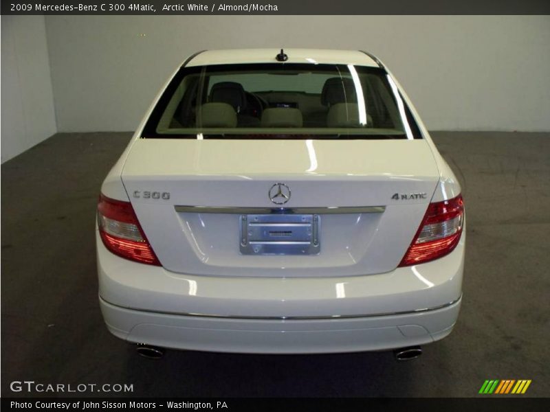 Arctic White / Almond/Mocha 2009 Mercedes-Benz C 300 4Matic