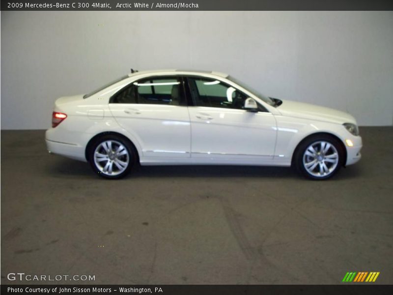Arctic White / Almond/Mocha 2009 Mercedes-Benz C 300 4Matic