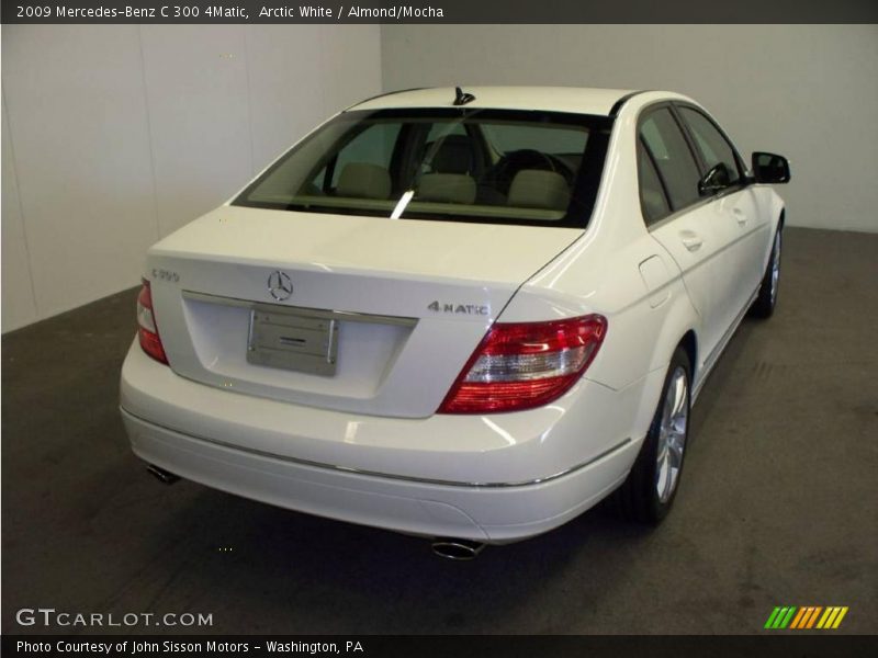 Arctic White / Almond/Mocha 2009 Mercedes-Benz C 300 4Matic