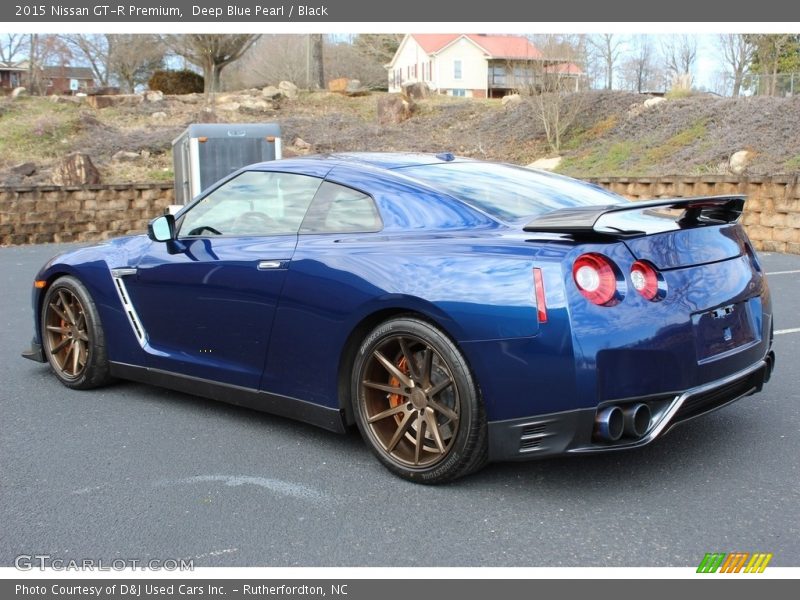 Deep Blue Pearl / Black 2015 Nissan GT-R Premium