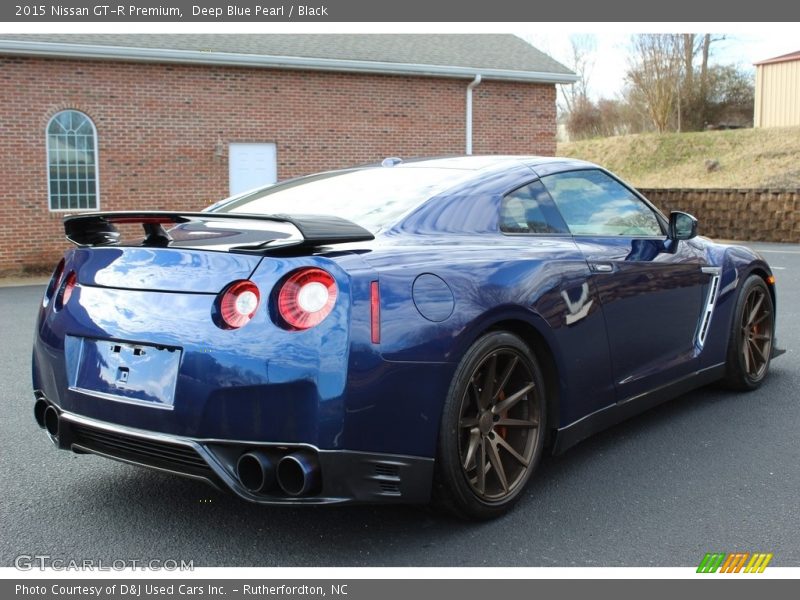Deep Blue Pearl / Black 2015 Nissan GT-R Premium
