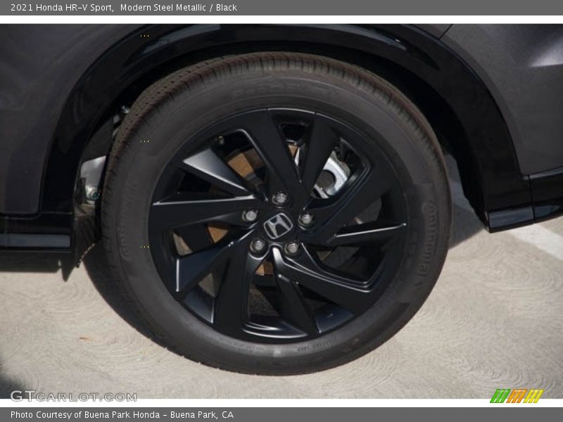 Modern Steel Metallic / Black 2021 Honda HR-V Sport