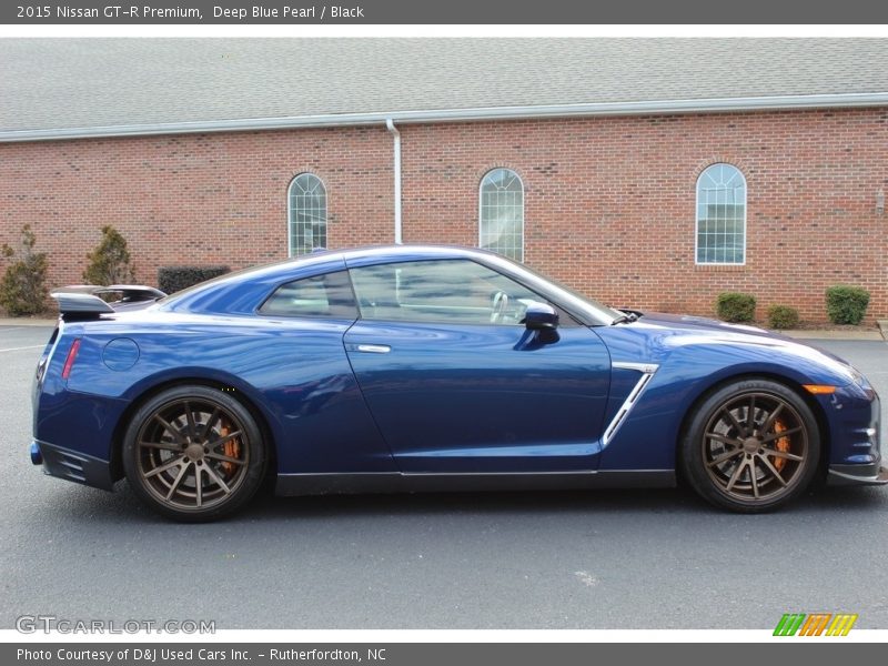 Deep Blue Pearl / Black 2015 Nissan GT-R Premium