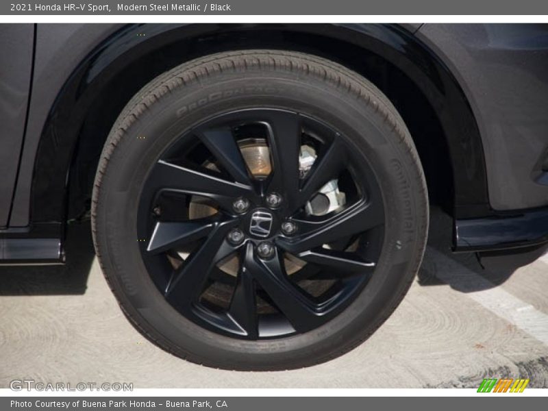 Modern Steel Metallic / Black 2021 Honda HR-V Sport