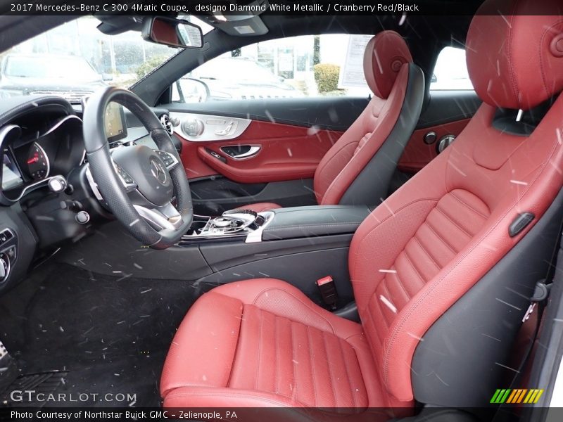  2017 C 300 4Matic Coupe Cranberry Red/Black Interior