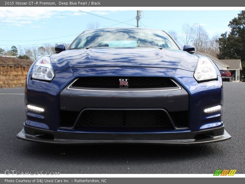 Deep Blue Pearl / Black 2015 Nissan GT-R Premium