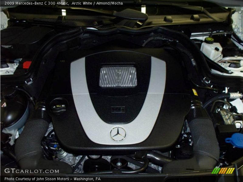 Arctic White / Almond/Mocha 2009 Mercedes-Benz C 300 4Matic