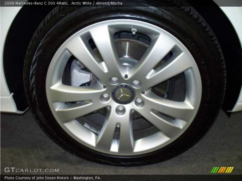 Arctic White / Almond/Mocha 2009 Mercedes-Benz C 300 4Matic