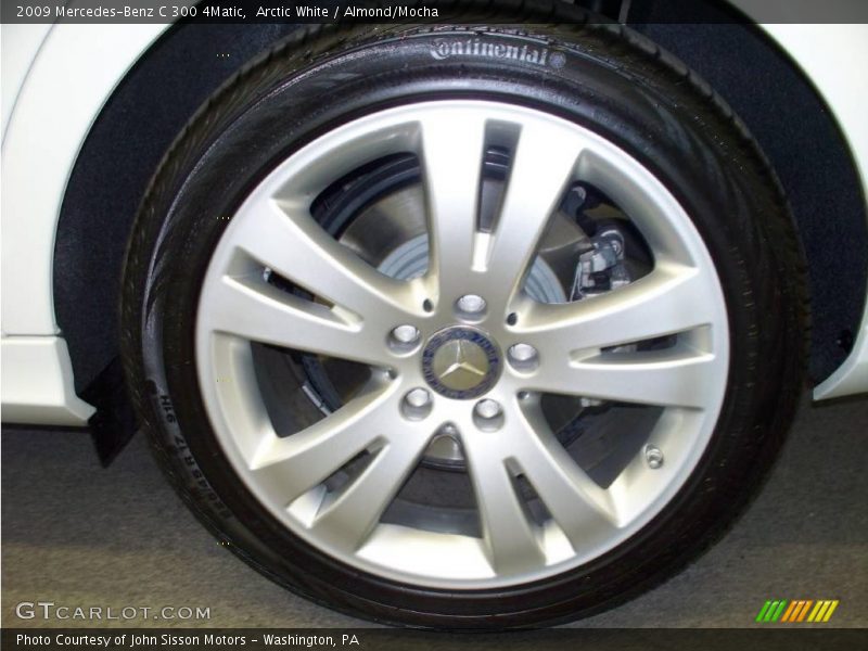Arctic White / Almond/Mocha 2009 Mercedes-Benz C 300 4Matic