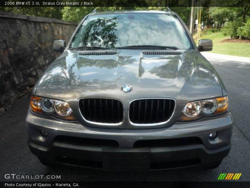 Stratus Grey Metallic / Black 2006 BMW X5 3.0i