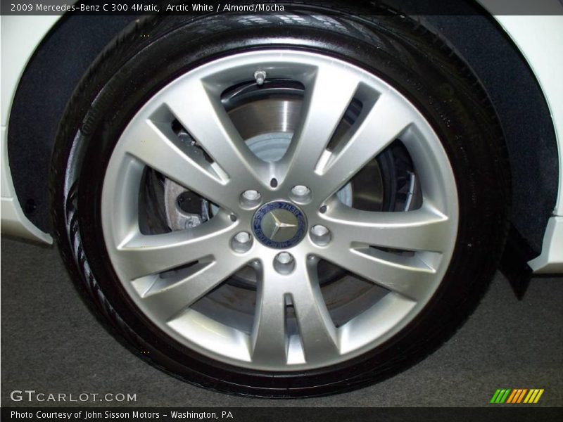 Arctic White / Almond/Mocha 2009 Mercedes-Benz C 300 4Matic