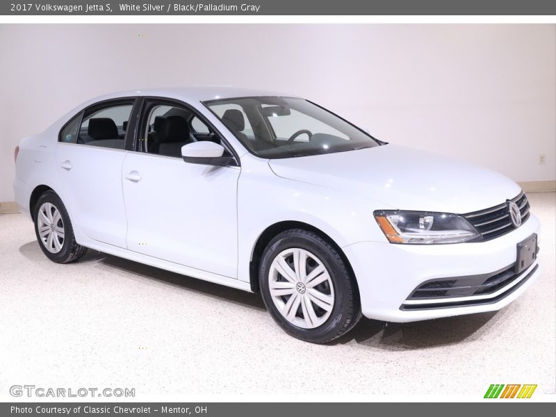 White Silver / Black/Palladium Gray 2017 Volkswagen Jetta S