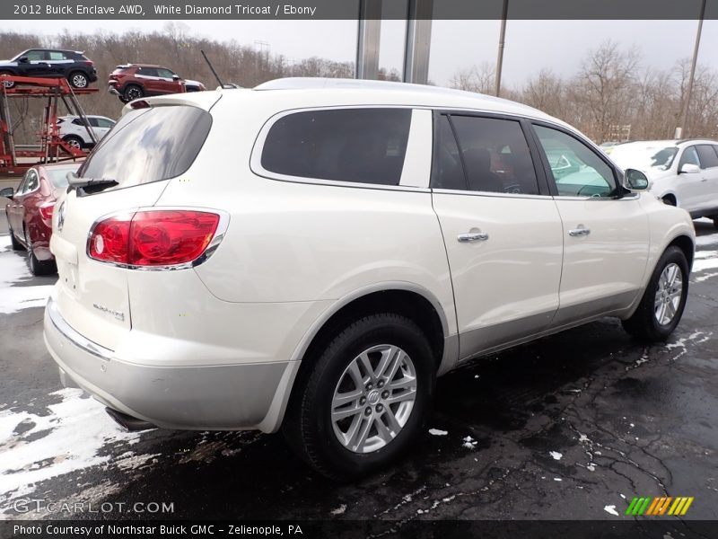 White Diamond Tricoat / Ebony 2012 Buick Enclave AWD
