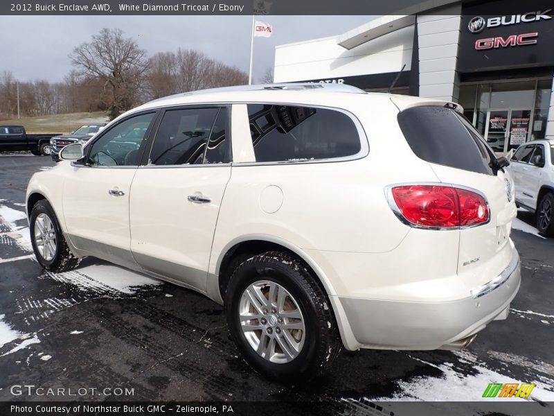 White Diamond Tricoat / Ebony 2012 Buick Enclave AWD
