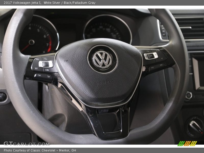 White Silver / Black/Palladium Gray 2017 Volkswagen Jetta S