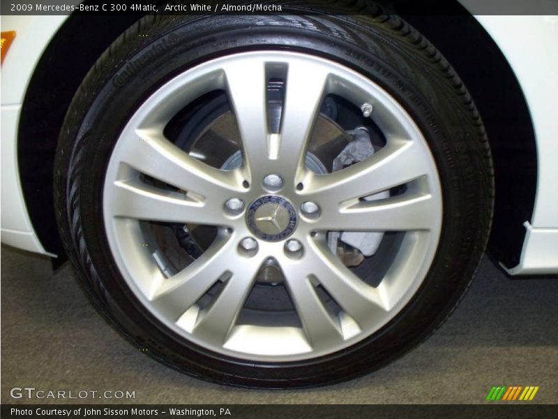 Arctic White / Almond/Mocha 2009 Mercedes-Benz C 300 4Matic