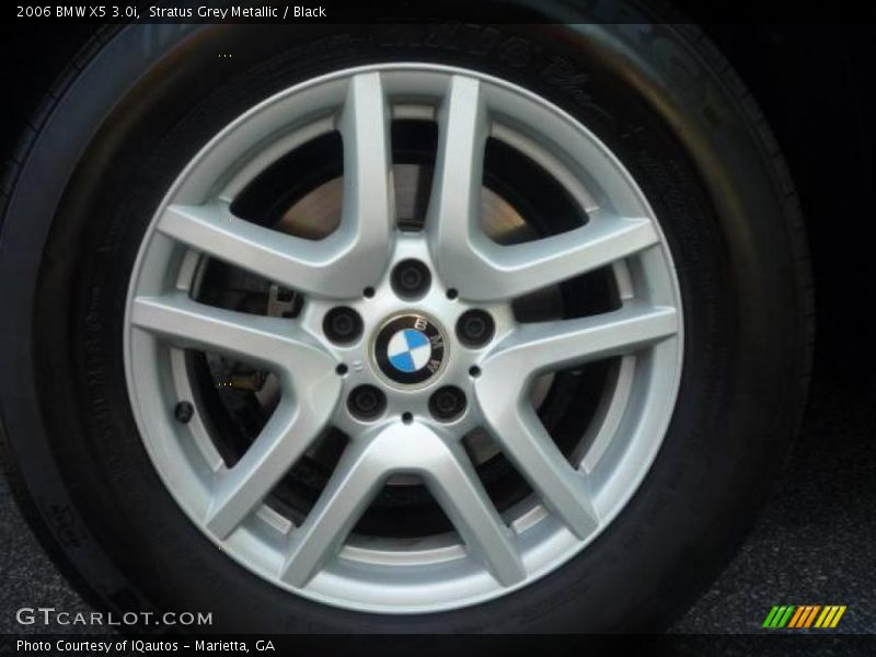 Stratus Grey Metallic / Black 2006 BMW X5 3.0i