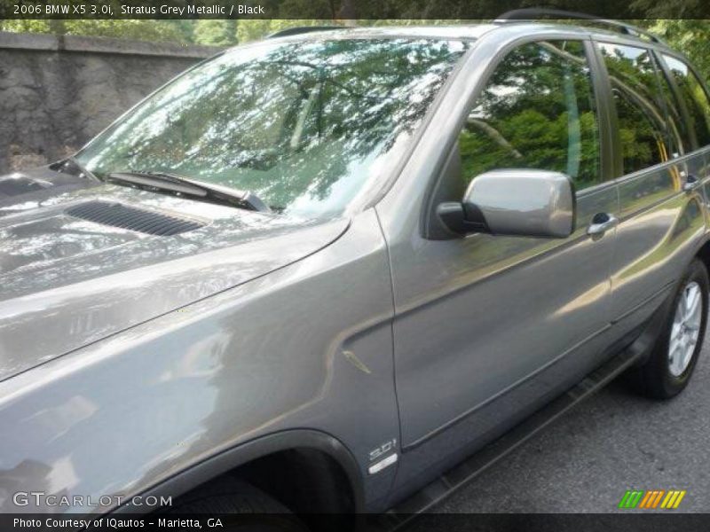 Stratus Grey Metallic / Black 2006 BMW X5 3.0i