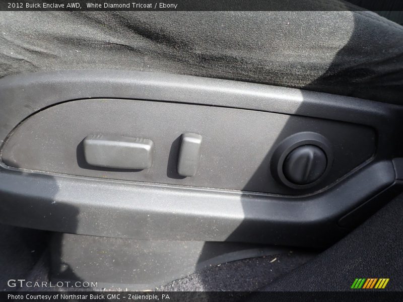 White Diamond Tricoat / Ebony 2012 Buick Enclave AWD