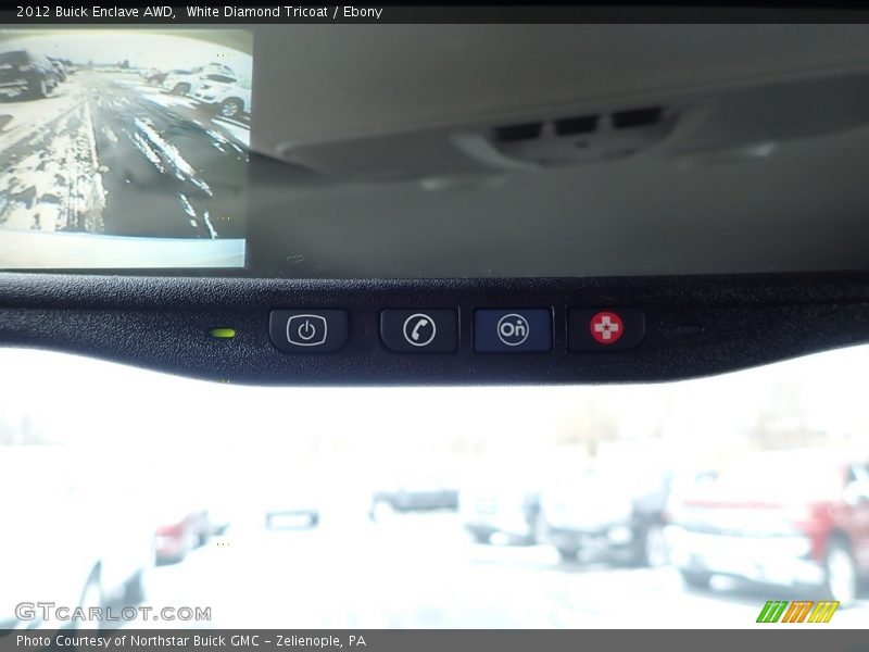 White Diamond Tricoat / Ebony 2012 Buick Enclave AWD