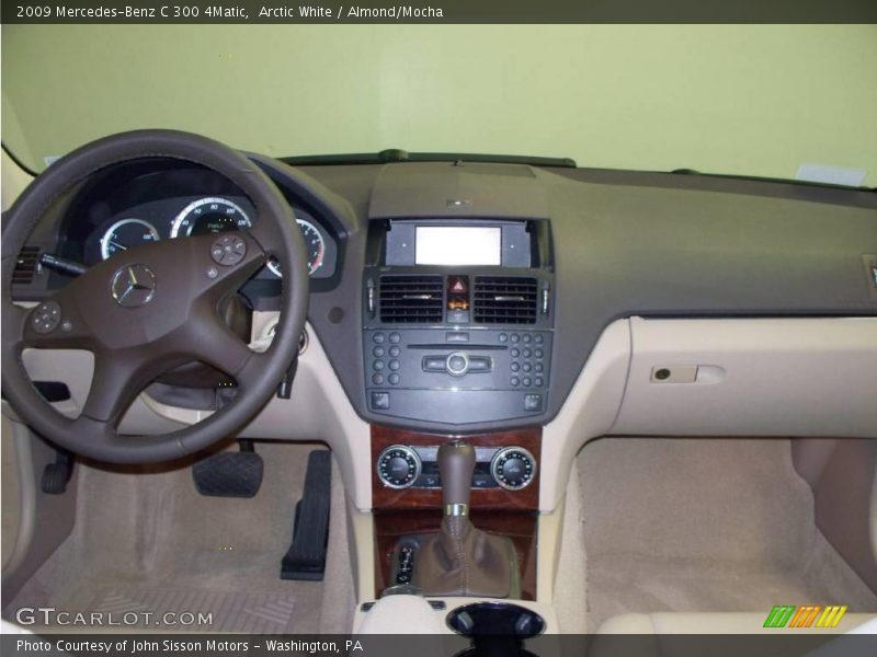 Arctic White / Almond/Mocha 2009 Mercedes-Benz C 300 4Matic