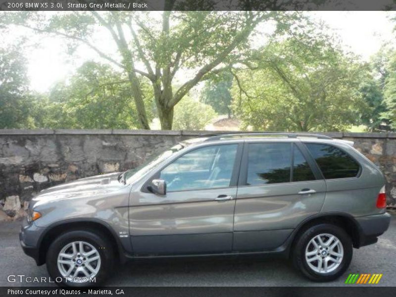 Stratus Grey Metallic / Black 2006 BMW X5 3.0i