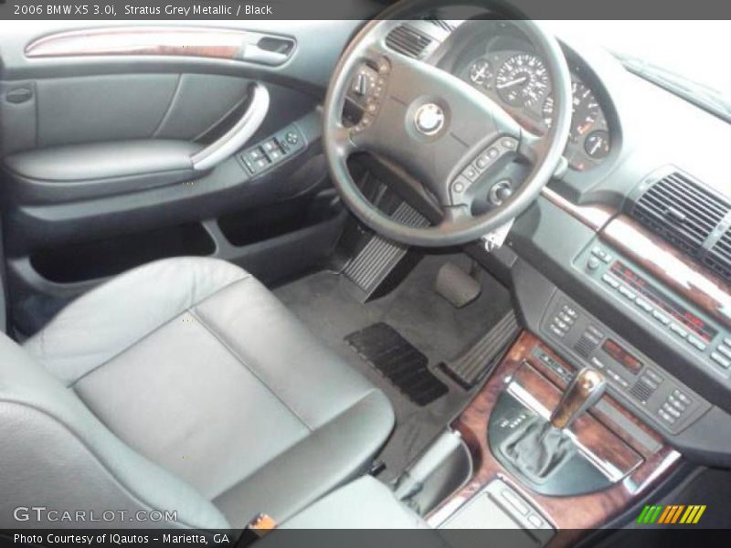 Stratus Grey Metallic / Black 2006 BMW X5 3.0i