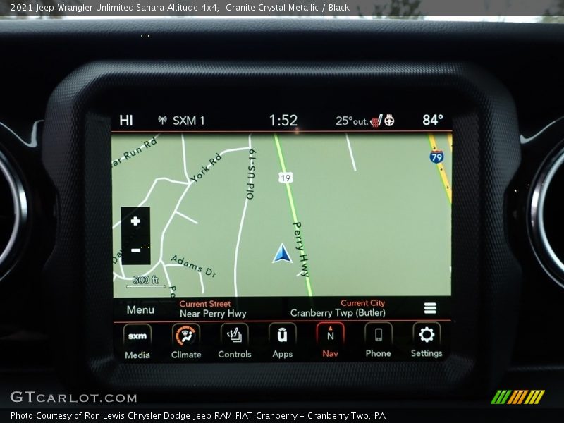 Navigation of 2021 Wrangler Unlimited Sahara Altitude 4x4