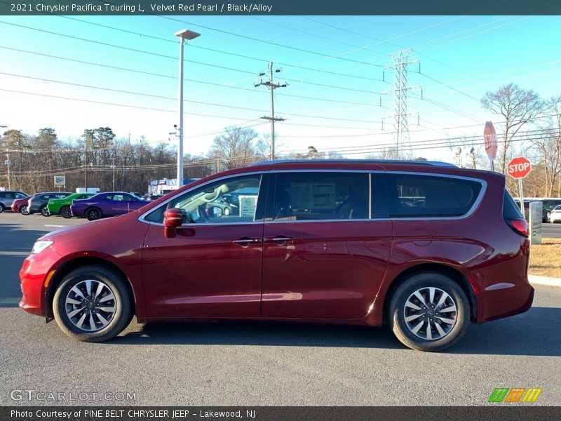 Velvet Red Pearl / Black/Alloy 2021 Chrysler Pacifica Touring L