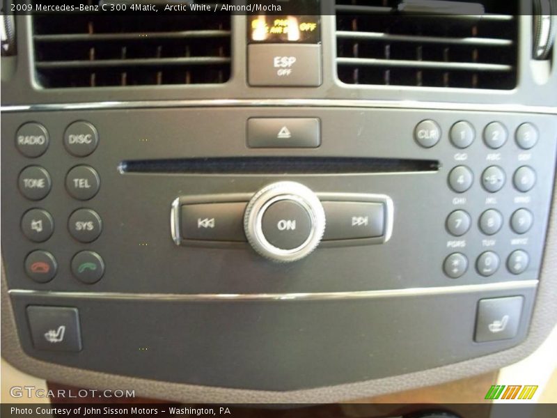 Arctic White / Almond/Mocha 2009 Mercedes-Benz C 300 4Matic