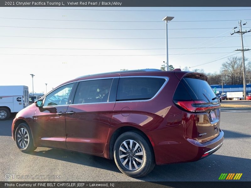 Velvet Red Pearl / Black/Alloy 2021 Chrysler Pacifica Touring L