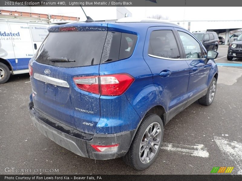 Lightning Blue Metallic / Ebony Black 2021 Ford EcoSport Titanium 4WD