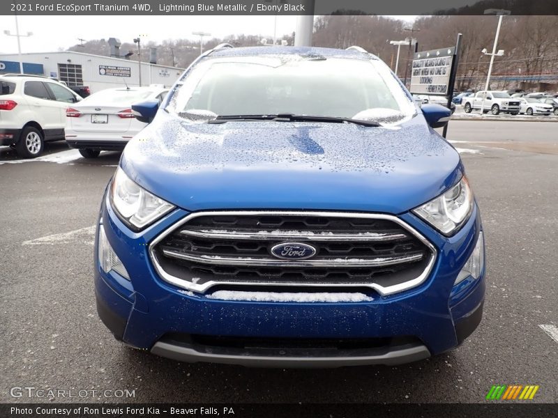 Lightning Blue Metallic / Ebony Black 2021 Ford EcoSport Titanium 4WD