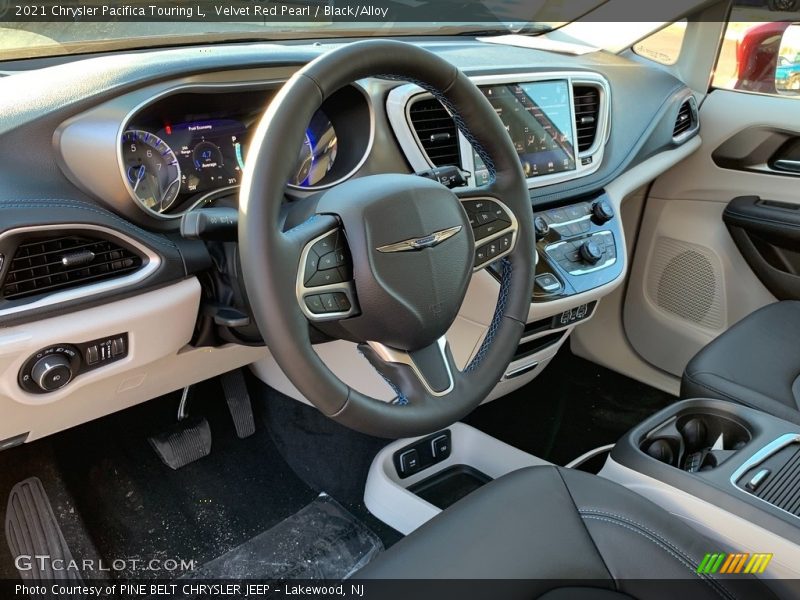 Velvet Red Pearl / Black/Alloy 2021 Chrysler Pacifica Touring L