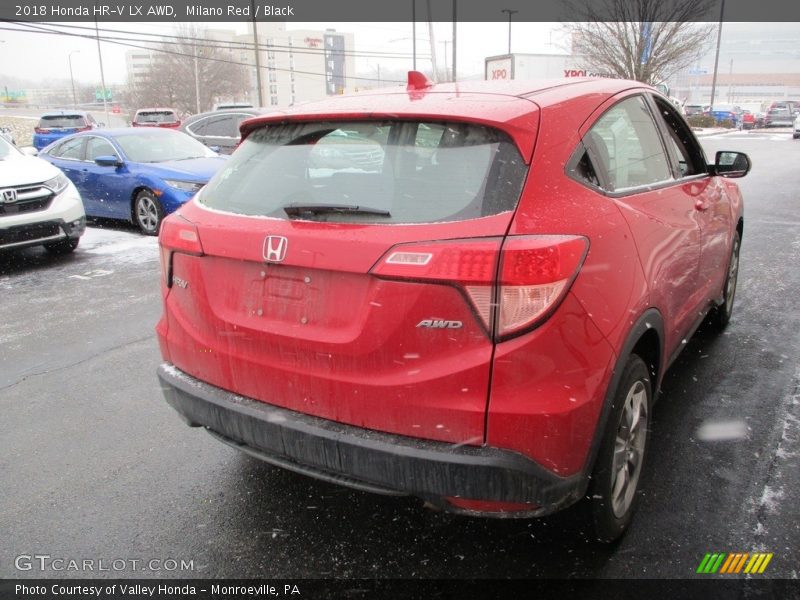 Milano Red / Black 2018 Honda HR-V LX AWD