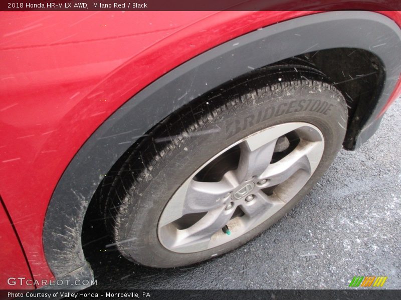 Milano Red / Black 2018 Honda HR-V LX AWD