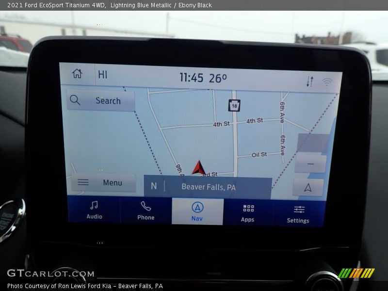 Navigation of 2021 EcoSport Titanium 4WD