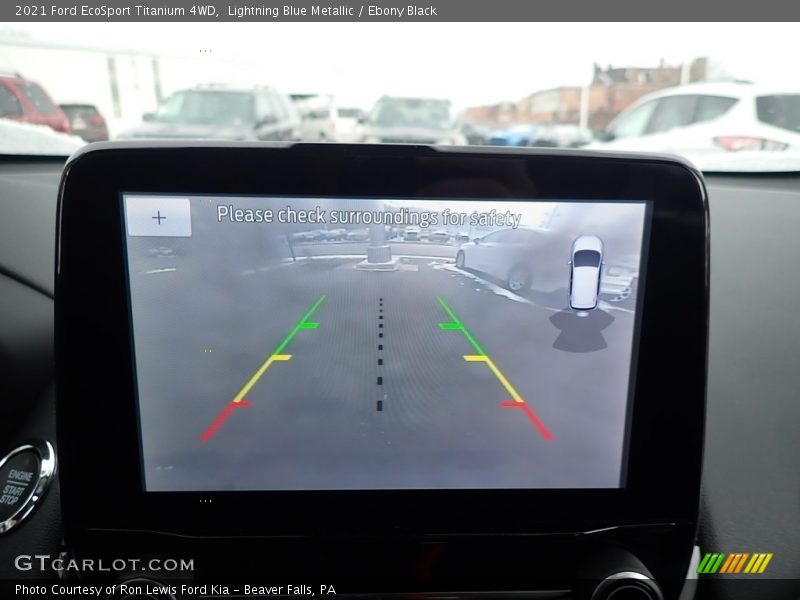Lightning Blue Metallic / Ebony Black 2021 Ford EcoSport Titanium 4WD