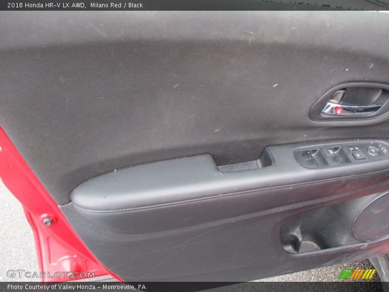 Milano Red / Black 2018 Honda HR-V LX AWD