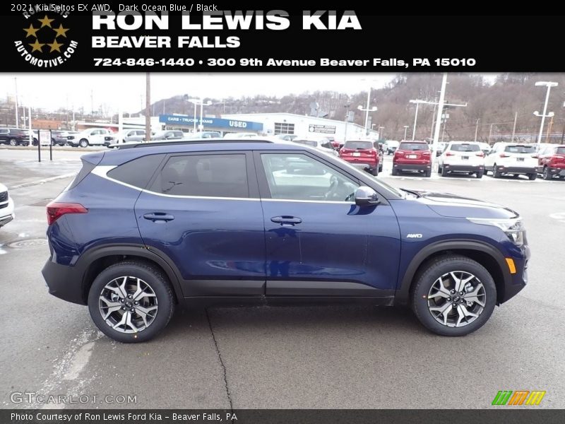 Dark Ocean Blue / Black 2021 Kia Seltos EX AWD