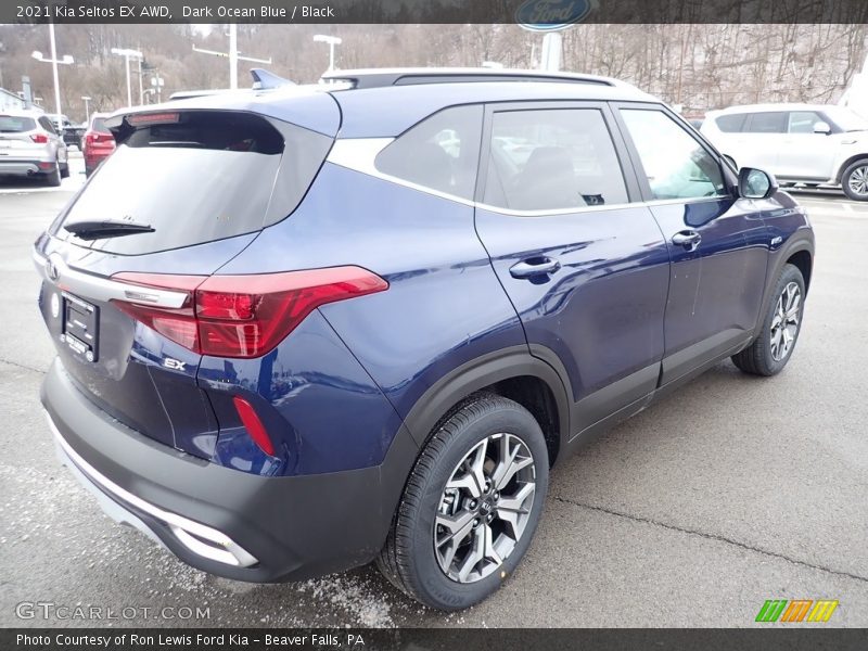 Dark Ocean Blue / Black 2021 Kia Seltos EX AWD