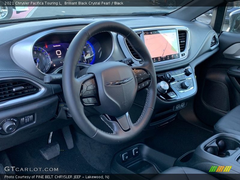 Brilliant Black Crystal Pearl / Black 2021 Chrysler Pacifica Touring L